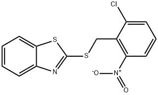 2-[(2-chloro-6-nitrophenyl)methylsulfanyl]-1,3-benzothiazole Struktur