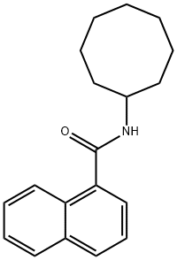 N-cyclooctylnaphthalene-1-carboxamide Struktur