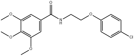 N-[2-(4-chlorophenoxy)ethyl]-3,4,5-trimethoxybenzamide Struktur