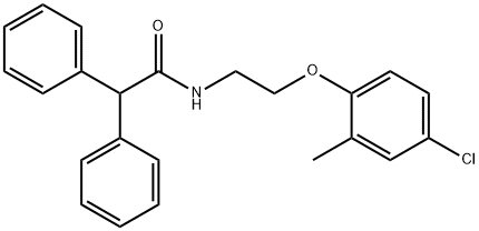 N-[2-(4-chloro-2-methylphenoxy)ethyl]-2,2-diphenylacetamide Struktur