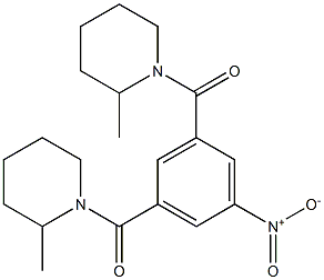 [3-(2-methylpiperidine-1-carbonyl)-5-nitrophenyl]-(2-methylpiperidin-1-yl)methanone Struktur