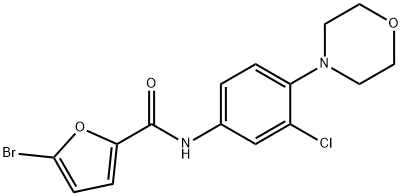 5-bromo-N-(3-chloro-4-morpholin-4-ylphenyl)furan-2-carboxamide Struktur