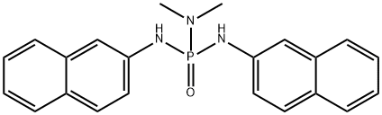 N-[dimethylamino-(naphthalen-2-ylamino)phosphoryl]naphthalen-2-amine Struktur