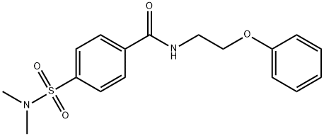 4-(dimethylsulfamoyl)-N-(2-phenoxyethyl)benzamide Struktur