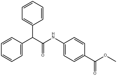 methyl 4-[(2,2-diphenylacetyl)amino]benzoate Struktur