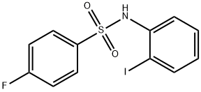 4-fluoro-N-(2-iodophenyl)benzenesulfonamide Struktur