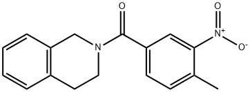 3,4-dihydro-1H-isoquinolin-2-yl-(4-methyl-3-nitrophenyl)methanone Struktur