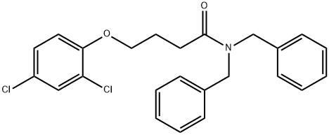 N,N-dibenzyl-4-(2,4-dichlorophenoxy)butanamide Struktur