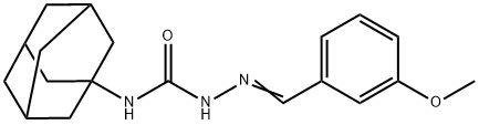 1-(1-adamantyl)-3-[(E)-(3-methoxyphenyl)methylideneamino]urea Struktur