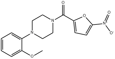 [4-(2-methoxyphenyl)piperazin-1-yl]-(5-nitrofuran-2-yl)methanone Struktur