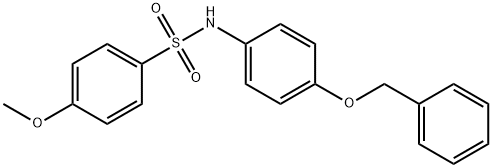 4-methoxy-N-(4-phenylmethoxyphenyl)benzenesulfonamide Struktur