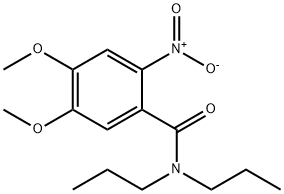 4,5-dimethoxy-2-nitro-N,N-dipropylbenzamide Struktur