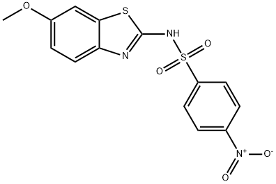 N-(6-methoxy-1,3-benzothiazol-2-yl)-4-nitrobenzenesulfonamide Struktur