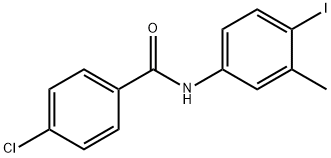 4-chloro-N-(4-iodo-3-methylphenyl)benzamide Struktur