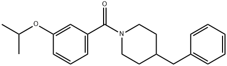 (4-benzylpiperidin-1-yl)-(3-propan-2-yloxyphenyl)methanone Struktur