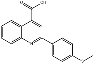 2-(4-methylsulfanylphenyl)quinoline-4-carboxylic acid Struktur