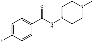 4-fluoro-N-(4-methylpiperazin-1-yl)benzamide Struktur