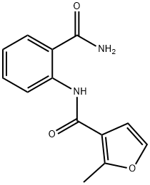 N-(2-carbamoylphenyl)-2-methylfuran-3-carboxamide Struktur