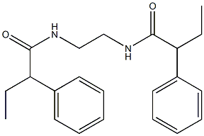 2-phenyl-N-[2-(2-phenylbutanoylamino)ethyl]butanamide Struktur