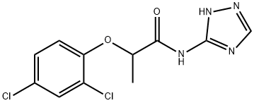 2-(2,4-dichlorophenoxy)-N-(1H-1,2,4-triazol-5-yl)propanamide Struktur