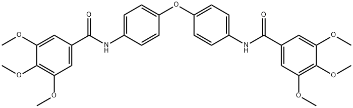 3,4,5-trimethoxy-N-[4-[4-[(3,4,5-trimethoxybenzoyl)amino]phenoxy]phenyl]benzamide Struktur