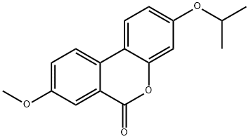 8-methoxy-3-propan-2-yloxybenzo[c]chromen-6-one Struktur