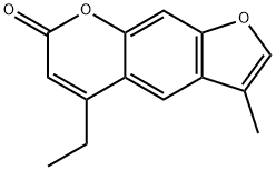 5-ethyl-3-methylfuro[3,2-g]chromen-7-one Struktur