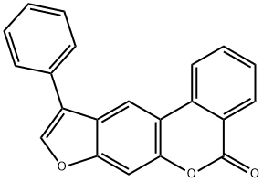 10-phenyl-[1]benzofuro[6,5-c]isochromen-5-one Struktur