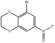 5-bromo-7-nitro-2,3-dihydro-1,4-benzodioxine Struktur