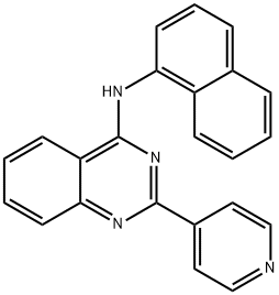 N-naphthalen-1-yl-2-pyridin-4-ylquinazolin-4-amine Struktur