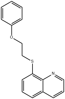 8-(2-phenoxyethylsulfanyl)quinoline Struktur