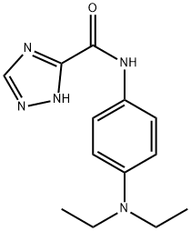 N-[4-(diethylamino)phenyl]-1H-1,2,4-triazole-5-carboxamide Struktur