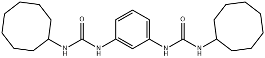 1-cyclooctyl-3-[3-(cyclooctylcarbamoylamino)phenyl]urea Struktur