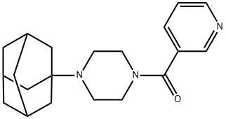 [4-(1-adamantyl)piperazin-1-yl]-pyridin-3-ylmethanone Struktur