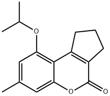 7-methyl-9-propan-2-yloxy-2,3-dihydro-1H-cyclopenta[c]chromen-4-one Struktur