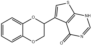 5-(2,3-dihydro-1,4-benzodioxin-3-yl)-3H-thieno[2,3-d]pyrimidin-4-one Struktur