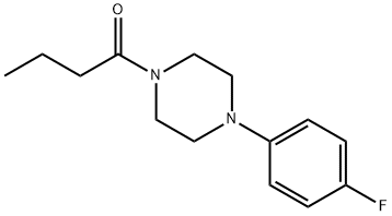 1-[4-(4-fluorophenyl)piperazin-1-yl]butan-1-one Struktur