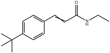 (E)-3-(4-tert-butylphenyl)-N-ethylprop-2-enamide Struktur