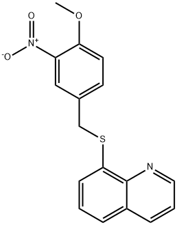 8-[(4-methoxy-3-nitrophenyl)methylsulfanyl]quinoline Struktur