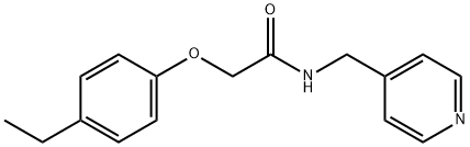 2-(4-ethylphenoxy)-N-(pyridin-4-ylmethyl)acetamide Struktur