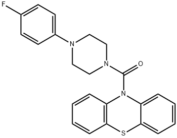 [4-(4-fluorophenyl)piperazin-1-yl]-phenothiazin-10-ylmethanone Struktur