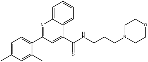 2-(2,4-dimethylphenyl)-N-(3-morpholin-4-ylpropyl)quinoline-4-carboxamide Struktur