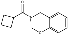 N-[(2-methoxyphenyl)methyl]cyclobutanecarboxamide Struktur