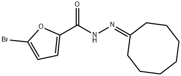 5-bromo-N-(cyclooctylideneamino)furan-2-carboxamide Struktur