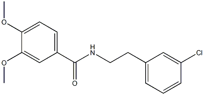 N-[2-(3-chlorophenyl)ethyl]-3,4-dimethoxybenzamide Struktur