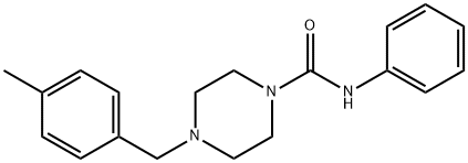 4-[(4-methylphenyl)methyl]-N-phenylpiperazine-1-carboxamide Struktur