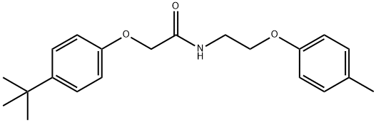 2-(4-tert-butylphenoxy)-N-[2-(4-methylphenoxy)ethyl]acetamide Struktur