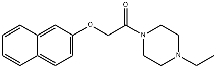 1-(4-ethylpiperazin-1-yl)-2-naphthalen-2-yloxyethanone Struktur