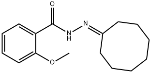 N-(cyclooctylideneamino)-2-methoxybenzamide Struktur