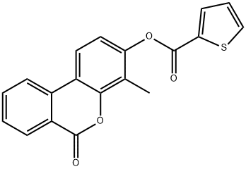 (4-methyl-6-oxobenzo[c]chromen-3-yl) thiophene-2-carboxylate Struktur